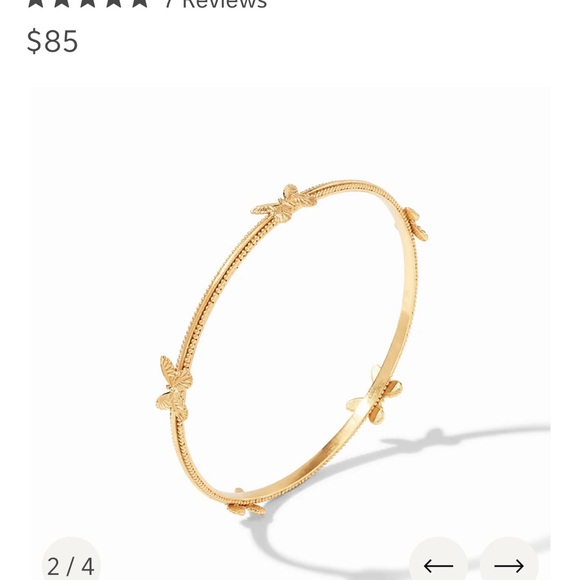 Julie Vos Gold Butterfly Bangle - Picture 6 of 7